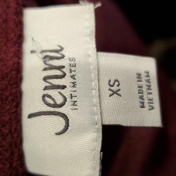 NWT Jenni Full Length Leggings Cross Band Front Plum Wine Women XS - Picture 7 of 12